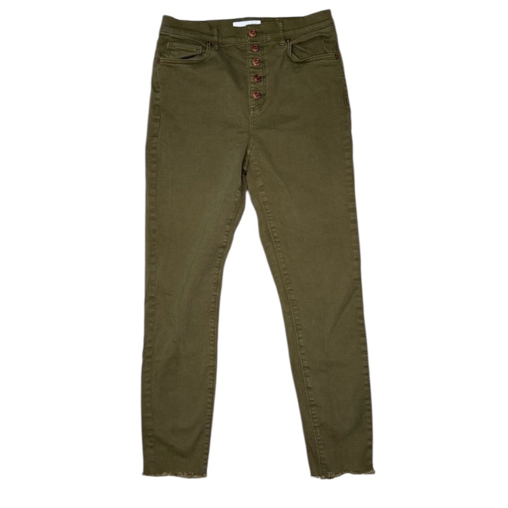 Loft High Waist frayed Skinny jeans